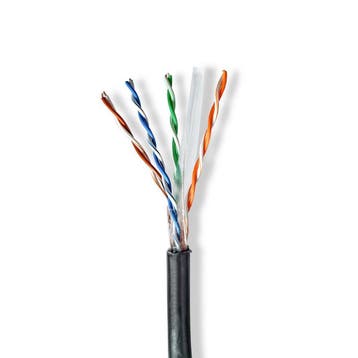 UTP buitenkabel PE CAT6 U/ UTP kabel CCA kern 305 meter, Verzenden, Nieuw