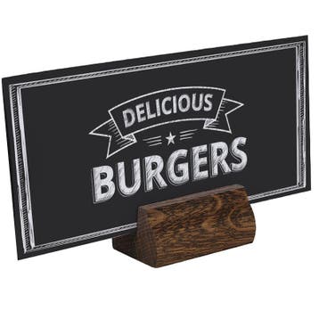 Menukaarthouder Donker Eiken 70x33 mm, Nieuw in verpakking