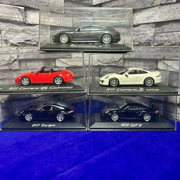 Minichamps, Porsche 1:43 - Modelauto (5) - Minichamps 1:43 -, Nieuw