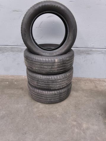 Set 4x Goodyear Eagle F1 235/55 R18 zomerbanden (setprijs), 18 inch, Gebruikt, Ophalen of Verzenden, 235 mm