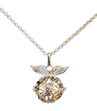 Prachtige lange ketting c.a. 80cm met een zilver kleur En..., Ophalen of Verzenden, Nieuw, Overige typen