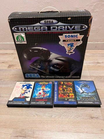 Sega - Mega Drive - Sega Mega Drive - Videogameconsole +, Nieuw