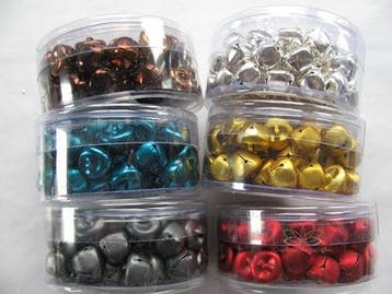 Christmas bells wedding wands champagne glans 12 mm doosje, Ophalen of Verzenden, Nieuw