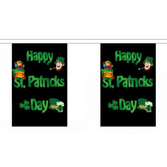 Polyester vlaggenlijn met St. Patricks day - St. Patricks .., Hobby en Vrije tijd, Feestartikelen, Ophalen of Verzenden