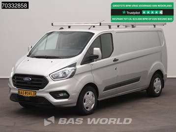 Ford Transit Custom 130PK Automaat L2 Imperiaal Groot Scherm, Automaat, Stof, Gebruikt, Euro 6