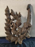 planksteun / decoratieve beugel - Hout - Myanmar - einde 19e