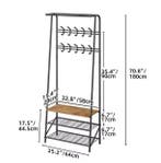Halboom met Bank en Schoenenrek – Kapstok met 10 Haken, Verzenden, Nieuw