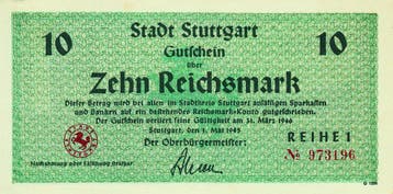Das Papiergeld im besetzten Duitsland 1945-1949 Stuttgart..., Verzenden