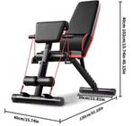 Opvouwbare Halterbank 6-in-1 Fitnessbank Full Body, Verzenden, Nieuw