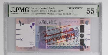 Soedan. - 10 Pounds - 2006 - Specimen - Pick 67s (Zonder, Postzegels en Munten