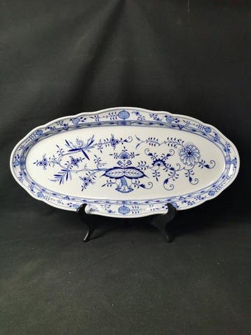 Meissen - Cipolla blu - Piatto da portata ovale - L.55cm -
