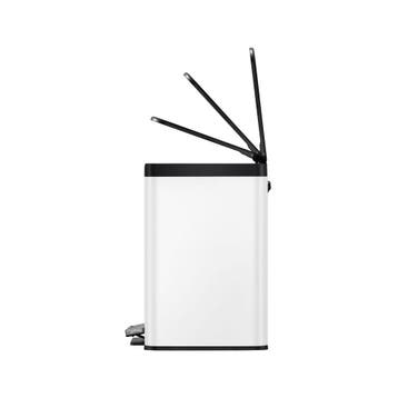 EKO Essential Recycler pedaalemmer 20+9 ltr - Wit, Huis en Inrichting, Verzenden, Nieuw