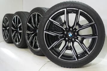 BMW 4 serie i4 G26 859M 19 inch velgen Goodyear Winterbanden, Auto-onderdelen, Banden en Velgen, 19 inch, Gebruikt, Velg(en), Winterbanden