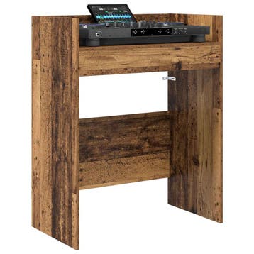 vidaXL DJ Tafel Oud hout 82 x 45 x 102 cm Bewerkt hout, Muziek en Instrumenten, Verzenden, Nieuw