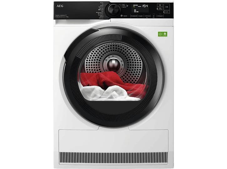 Aeg -  Warmtepompdroger 8 Kg 63 Db Energielabel B, Witgoed en Apparatuur, Wasdrogers, 85 tot 90 cm, 8 tot 10 kg, Voorlader, Nieuw