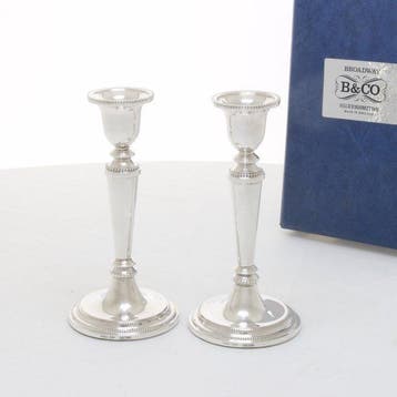 Broadway & Co, Birmingham - Kaarsenhouder (2) - .925 zilver