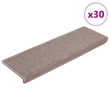 vidaXL Trapmatten 30 st 65x21x4 cm lichtbruin met, Verzenden, Nieuw