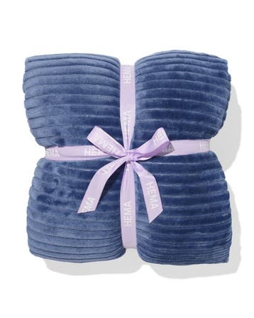 HEMA Plaid 130x150cm sherpa blauw van €18.99 voor €9 sale, Huis en Inrichting, Verzenden, Nieuw