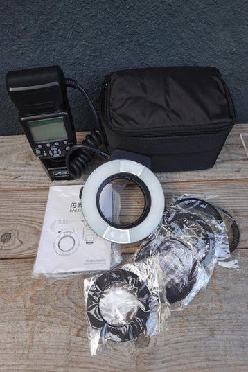 Mcoplus MCO-14EXT Macro Ring Lite TTL Flash - Boxed Flitser, Nieuw