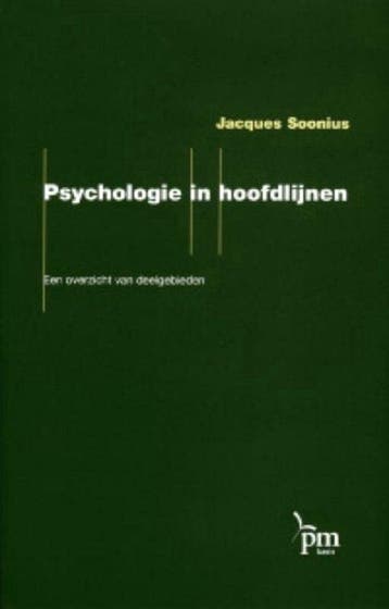 Psychologie In Hoofdlijnen - Soonius, Verzenden, Gelezen