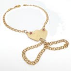 Armband - 18 karaat Geel goud - Robijn, Sieraden, Tassen en Uiterlijk, Armbanden, Nieuw