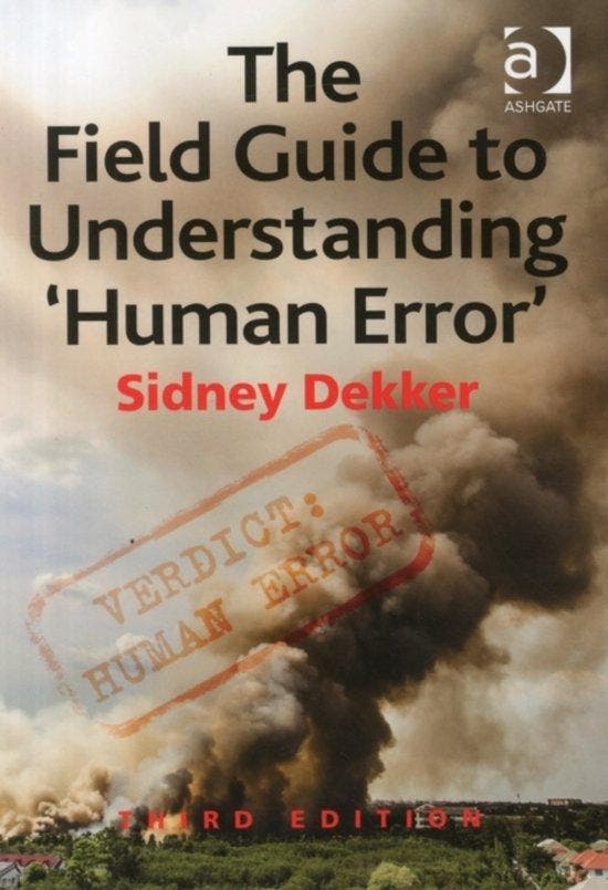 The Field Guide to Understanding Human Error 9781472439055, Boeken, Taal | Engels, Gelezen, Verzenden