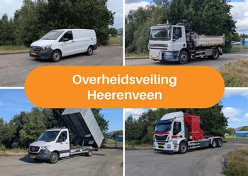 Overheidsveiling Heerenveen – voertuigen & machines, Nieuw