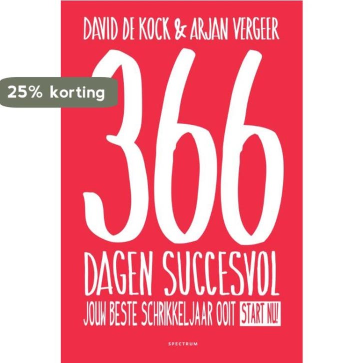 366 dagen succesvol 9789000347346 Arjan Vergeer, Boeken, Psychologie, Gelezen, Verzenden