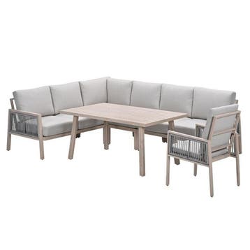 Garden Impressions San Capri lounge dining set 6-delig links, Tuin en Terras, Verzenden, Nieuw