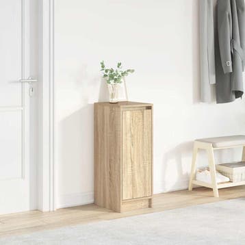 vidaXL Schoenenkast 29,5x34x76 cm bewerkt hout sonoma, Verzenden, Nieuw