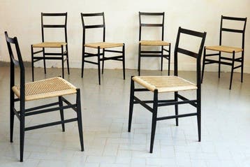 Cassina - Gio Ponti - Stoel (6) - 699 Superleggera - Beuken