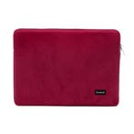 Bombata Velvet Laptophoes Sleeve - 13 / 14 inch - Rood, Computers en Software, Laptoptassen, Verzenden, Nieuw