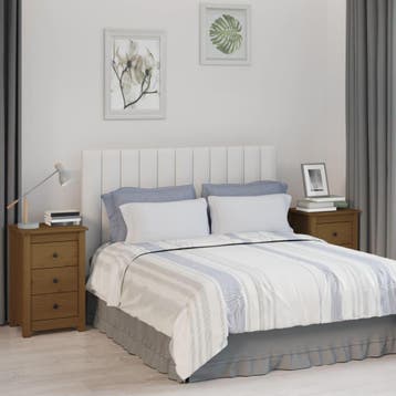 vidaXL Nachtkastjes 2 st 40x35x61,5 cm massief grenenhout, Minder dan 45 cm, Verzenden, Nieuw, 55 tot 70 cm