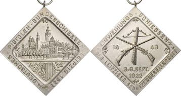 Verzilverte Bronzeklippe 1922 Leipzig, Verzenden