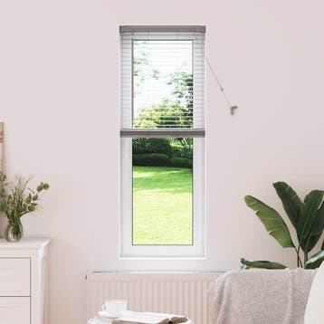 vidaXL Venetiaanse jaloezie zilver 130 x 50 cm 25 mm, Verzenden, Nieuw, Zilver
