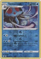 Tentacruel 027/203 reverse holo (Evolving Skies), Ophalen of Verzenden, Nieuw, Losse kaart, Foil