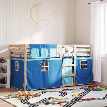 vidaXL Stapelbed zonder matras 90x190 cm massief grenenhout, 90 cm, Eenpersoons, Nieuw, 190 cm of minder