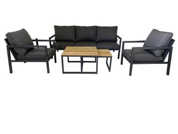5-persoons Sofaset Palazzo | Incl. 2 kleine tafels, Ophalen of Verzenden, Nieuw, 5 zitplaatsen