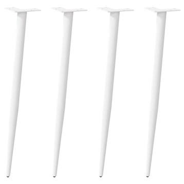Stalen tafelpoten wit, DIY 72-73cm - Retoerdeal 35%, Tafelpoot, Minder dan 50 cm, Rond, Minder dan 50 cm