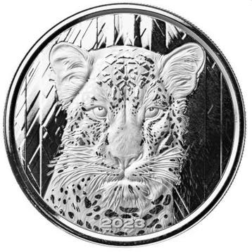Ghana African Leopard 1 oz 2023, Verzenden, Overige landen, Losse munt, Zilver