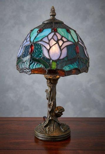 Tafellamp - Tiffany-stijl lamp - Glas-in-lood