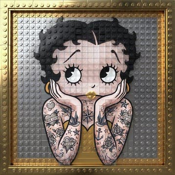 Artxlife - Lego Betty Boo Luxury Gold Tatoo, Nieuw