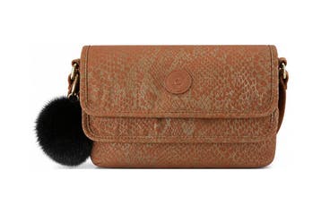 Kipling Schoudertas Bruin, Verzenden, Zo goed als nieuw, Bruin