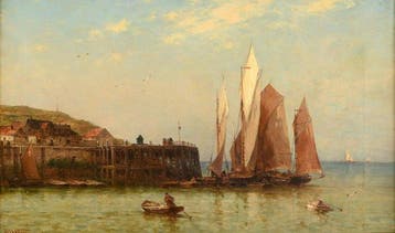 Théodore Weber (1838 - 1907) - Marine, voiliers et