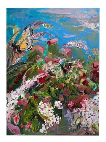Marylène Madou (1993) - Garden Study II with Butterflies