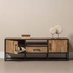Tv-meubel Mangohout Lowen 165 cm, Verzenden, Nieuw, Overige houtsoorten, Industriële meubels