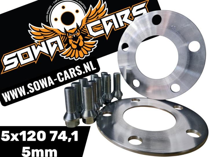 Spoorverbreders Spacers Bmw X5 X6 E39 5x120 74,1 5mm, Auto diversen, Tuning en Styling, Verzenden