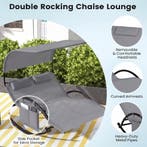 LIVSK Schommelstoel voor 2 Personen - Met Luifel - Stevig en, Verzenden, Nieuw