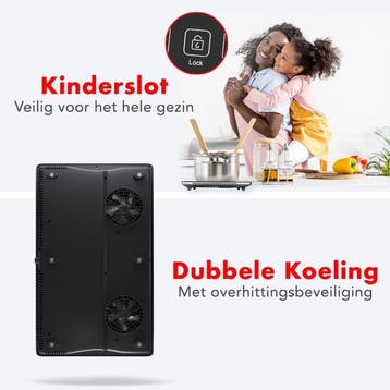 KitchenBrothers Inductie Kookplaat - 2 Pits - Vrijstaand -, Ophalen of Verzenden, Nieuw