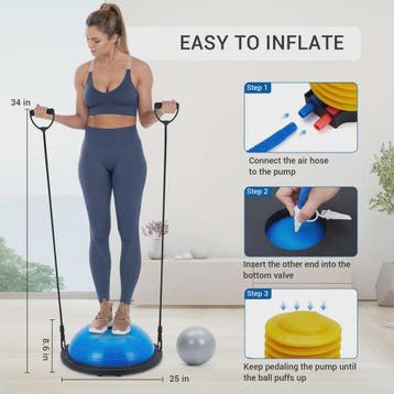 Balance Ball Halve Gymbal met Anti-slip Basis & Weerstandsba, Verzenden, Nieuw